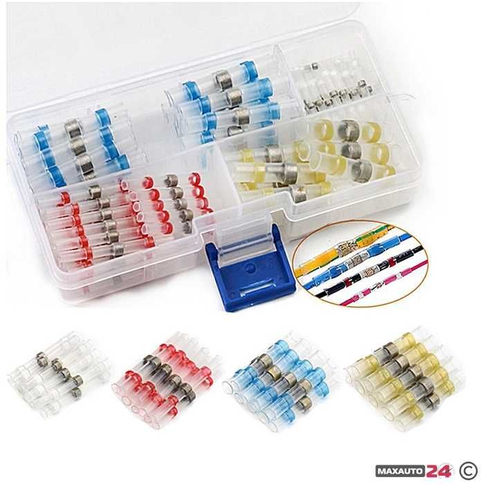 Термосвиваемни кабелни съединения с припой 50 броя в кутия