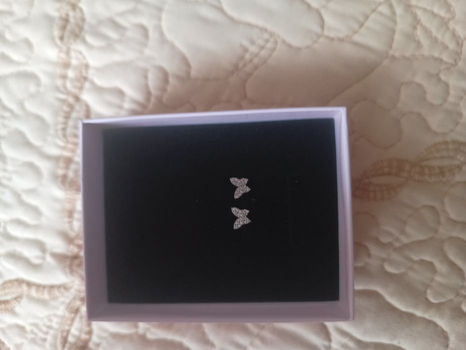 Сребърни дамски обеци