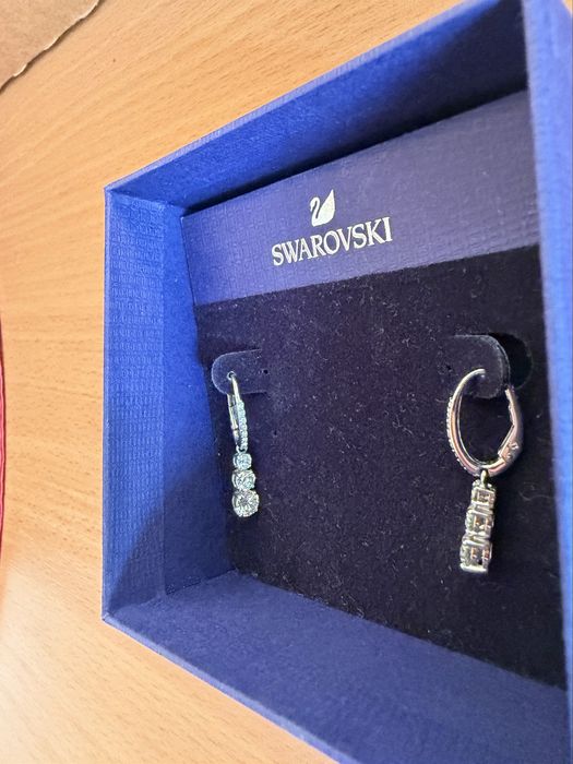 Swarovski сребърни обеци