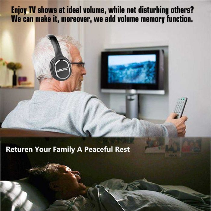 Безжични ТВ слушалки, слушалки с RF предавател,станция за зареждане