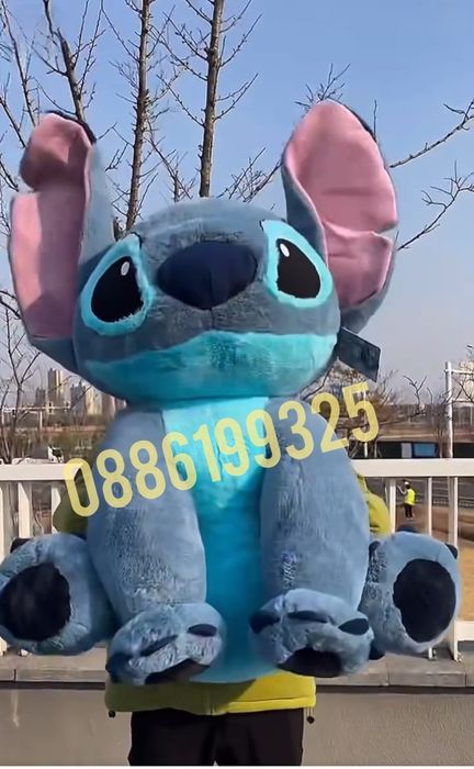 Голяма плюшена играчка Стич 120см, Гигантски плюшен Стич Stitch