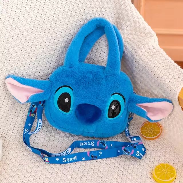 Плюшена раница Лило и Стич, Синя и Розова чанта Stitch
