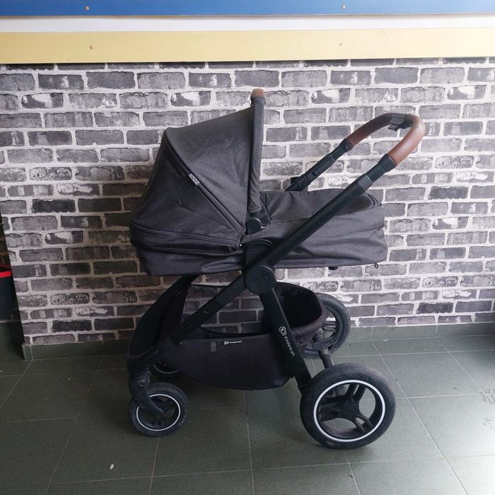 Комбинирана бебешка количка 2 в 1 kinderkraft- everyday сива