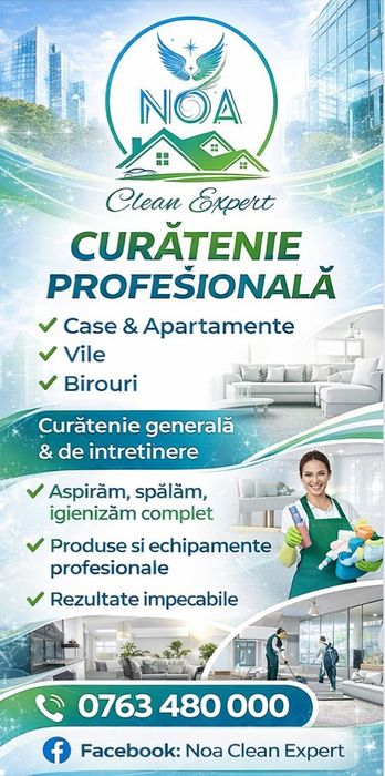 Noa Clean Expert - Servicii curatatorie la domiciliu Rm Sarat , Buzau.