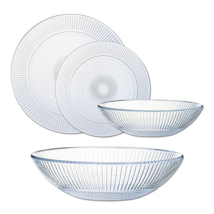 Прозрачен сервиз за хранене 18 части