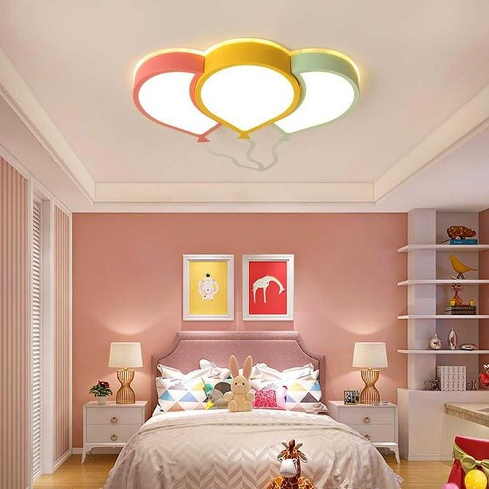 LED ЛЕД детски полилей лампа димируемо дистанционно балон, анимационен