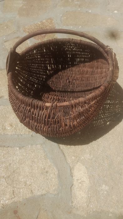 Стара Плетена кошница -2 броя Пазарски чанти.