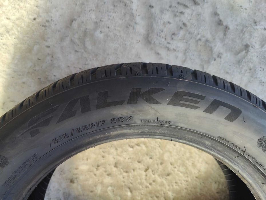 2 Нови зимни гуми 215/55R17 Falken EuroWinter HS02 XL 98V M+S 3PMFS ExtraLoad