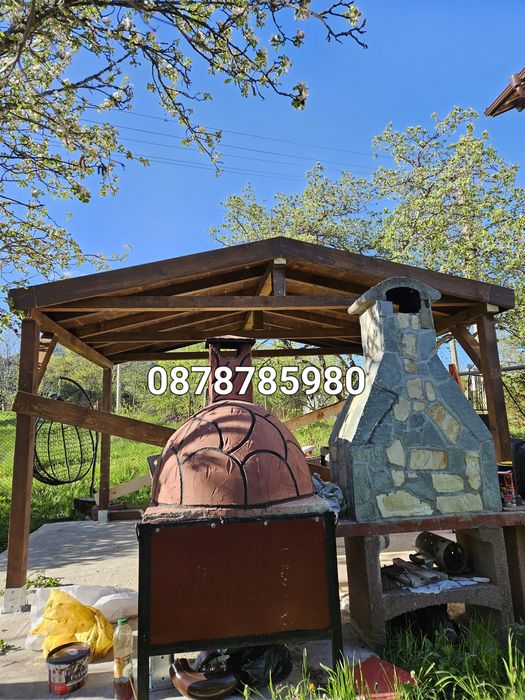 Дървени навеси тераси козирка бараки