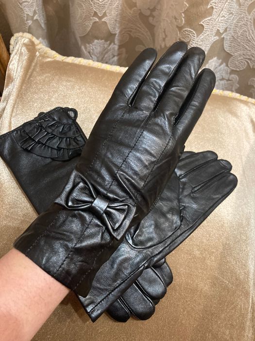 Нови модели!Дамски ръкавици от естествена кожа