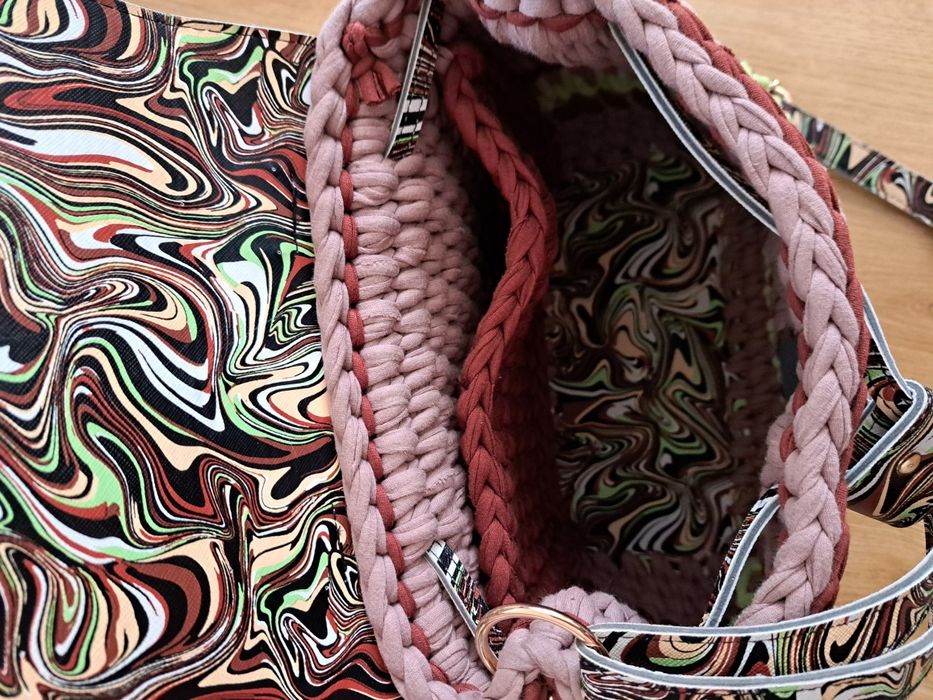 Дамска плетена чанта