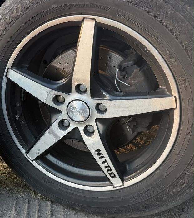 Продам диски Nitro. R16, резина в подарок. Один диск нужно откатать…