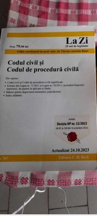 Cod civil penal procedura civila penala fise teste grila