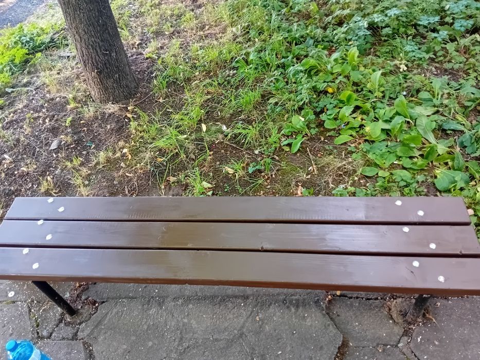 Метално дървени пейки