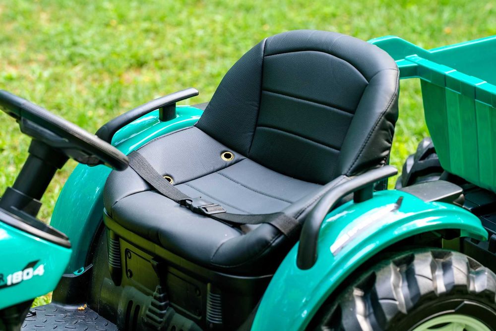 Tractoras electric Kinderauto 1804 2x45W 12V remorca basculabila Green