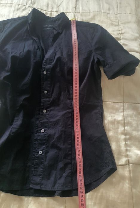 Cămașă Marc O'Polo Stretch S M neagră bumbac nouă premium maneca scurta vara