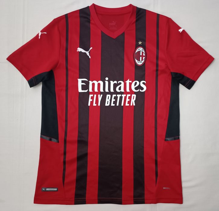 Puma AC Milan 2021/22 Home Jersey оригинална тениска M Пума Милан футбол фланелка