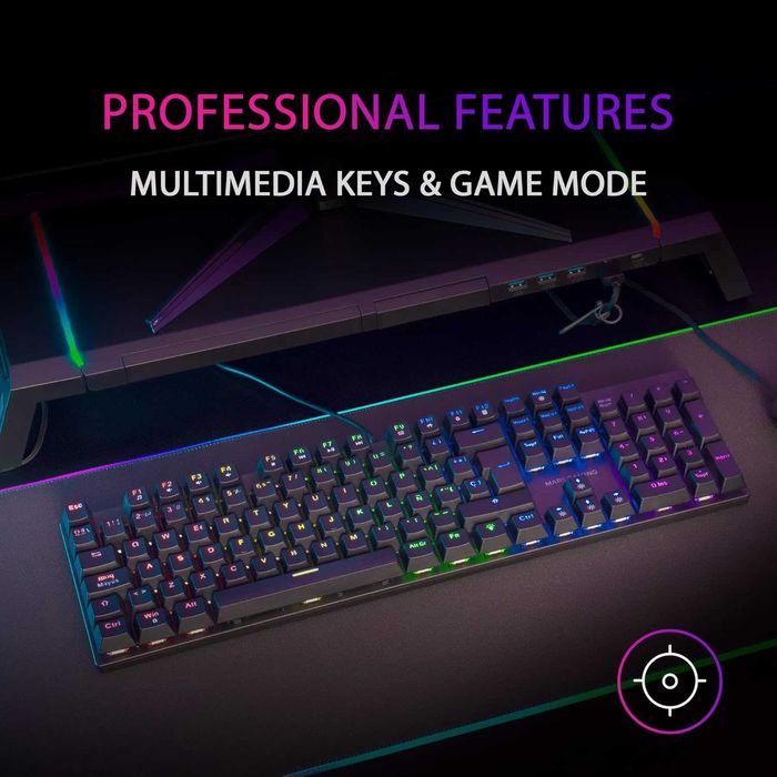 tastatura mecanica Mars Gaming MK422, Brown Switch, RGB