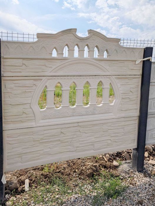 Gard din beton cu sau fără montaj