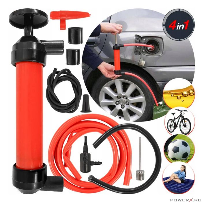 Pompa manuala multifunctionala 4 in 1 pentru transfer lichide, Verke