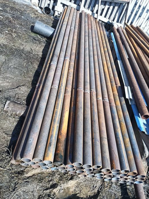 Труба на столбы и отопление