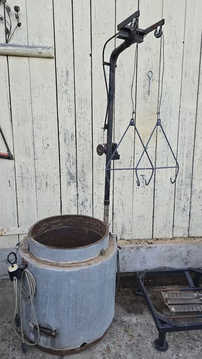 Cazan de cupru cu arzator automatizat