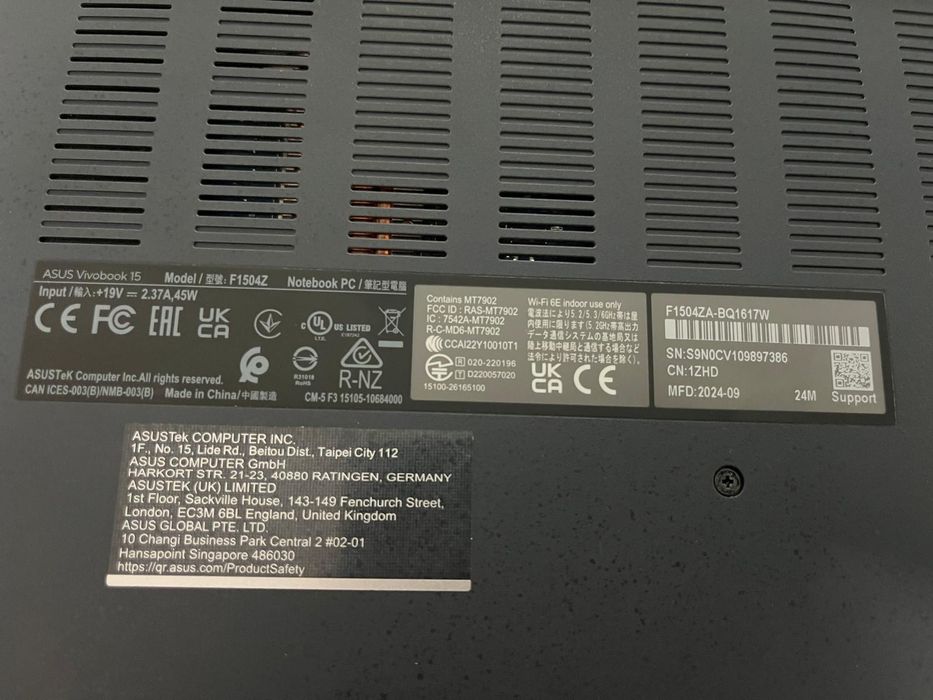 Laptop Asus vivobook 15