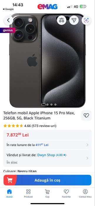 Iphon 15 pro max 256GB BLACK TITANIUM