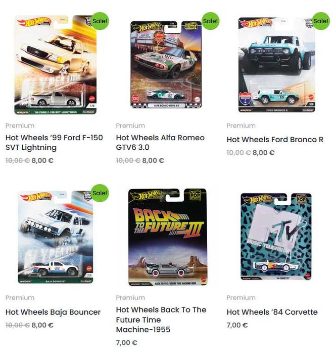 Метални колички Hot Wheels Premium, RLC и Ferrari Racer