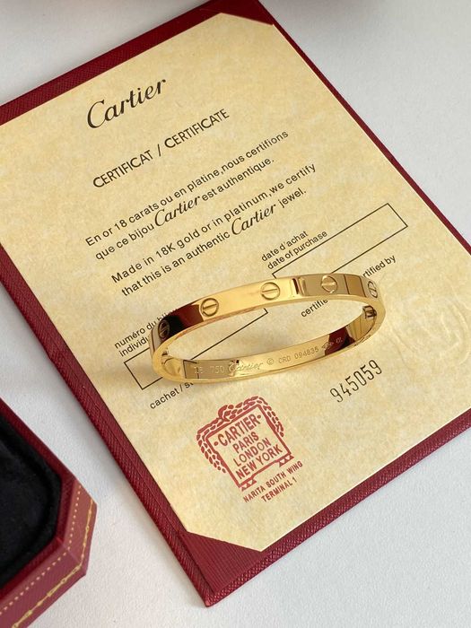 Brățară Cartier LOVE aur 750