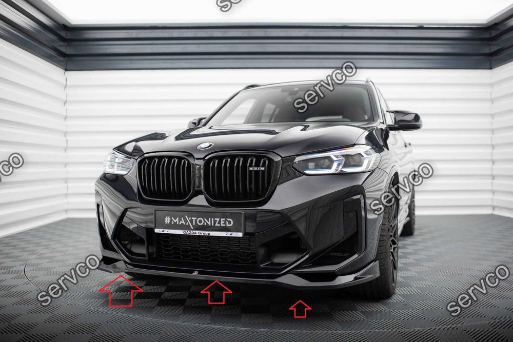 Pachet Set Splitter Exterior Lip Prelungiri Body kit tuning Bmw X3 M F97 Facelift 2021- v3 - Maxton Design