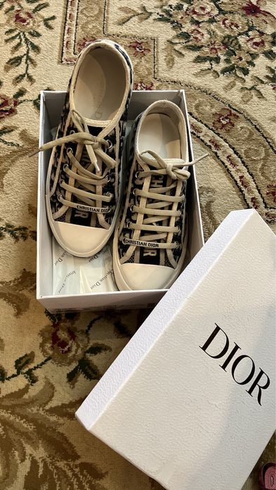 Dior кожаные кеды 40 размер
