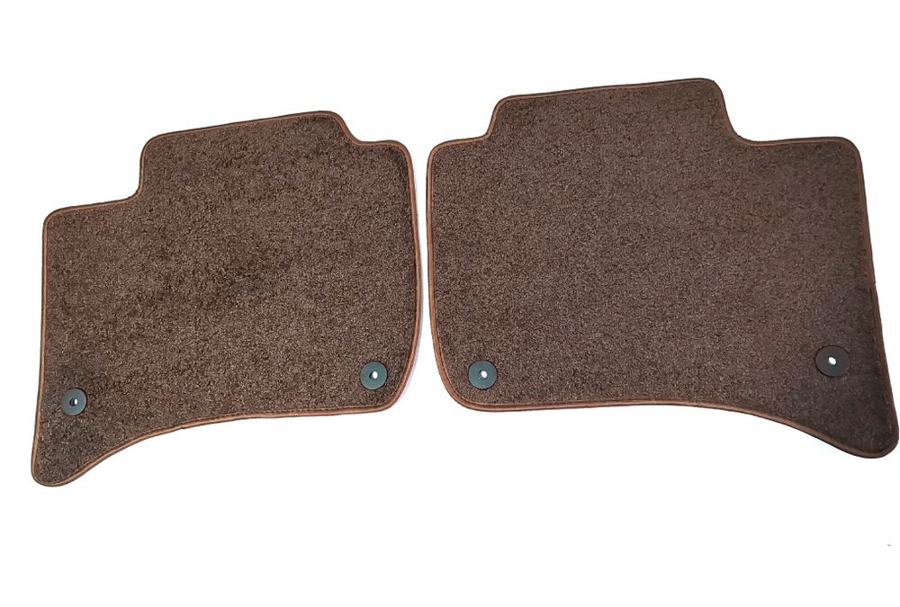 Covorașe mocheta Premium maro pentru Porsche Cayenne 2, VW  Touareg 2