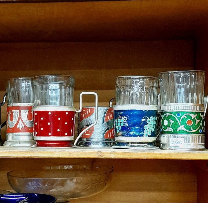 Подстаканники эпохи СССР.