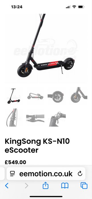 Електрическа тротинетка Kingsong n10; 500w