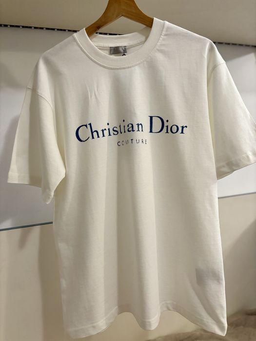 Tricou Christian Dior Couture Alb-Nou cu etichetă- Mărimi S-XXL