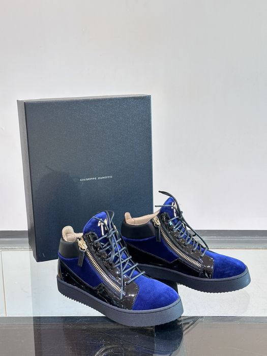 Giuseppe zanotti frankie velvet 42 43 top London blue Джузепе заноти