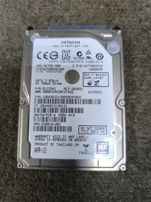 HDD 2.5 500gb Hitachi