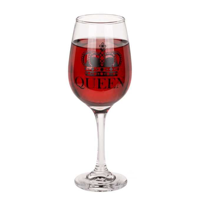 Комплект стъклени чаши за двойка - крал и кралица