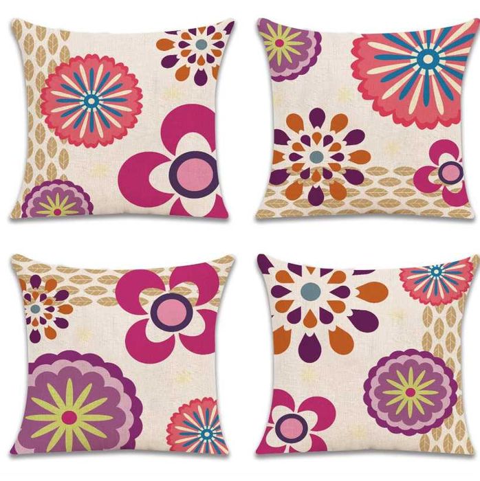 Wakasena Комплект калъфки за възглавници 4 бр. 45 x 45 см