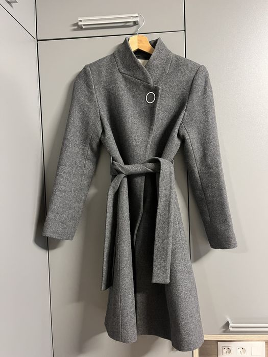 Класическо Вълнено Палто Mango XS