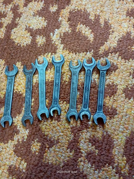 Ключи советские рожковые и торцовые