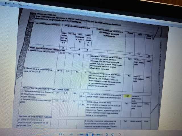 Парцел 3490 кв.м.  за къщи  каравани, бунгала, Златни пясъци - Кранево