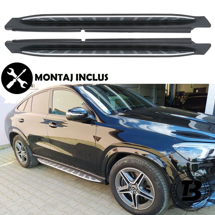 Praguri Aluminiu compatibile cu Mercedes-Benz GLE Coupe C167 cu MONTAJ INCLUS