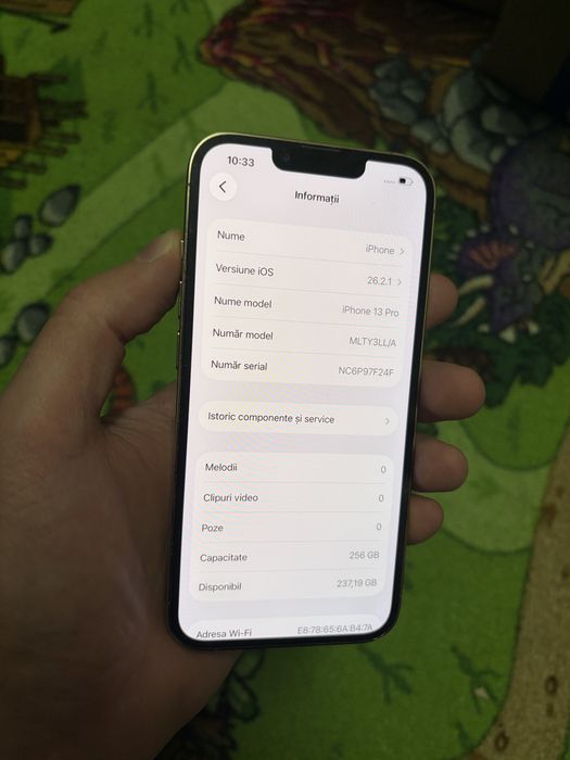 Iphone 13 pro 256gb gold/ bateria 100% originala