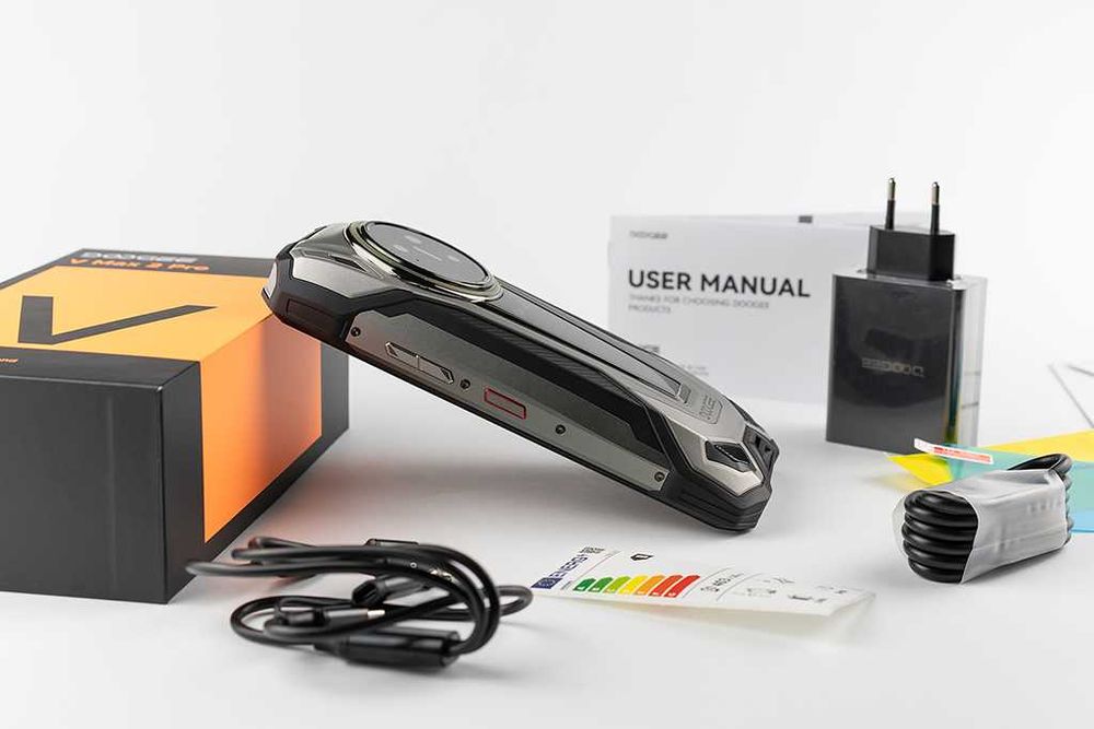 DOOGEE V Max 2 Pro 5G - 6.78", 16GB+32GB/1TB (1024GB), 200MP, 22000mAh, защита IP68/IP69K/MIL-STD810; Стерео-говорители!