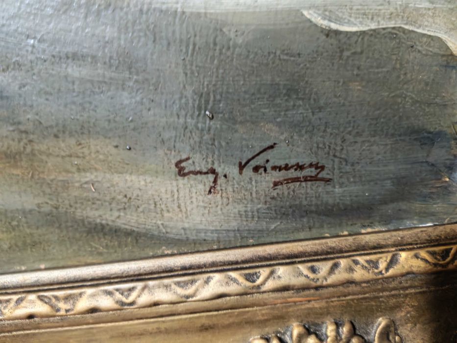 Tablou mare, original  Eugen Voinescu (1844 - 1909) - Naufragiul