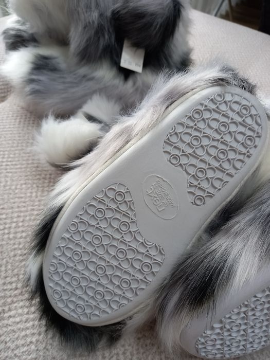 Домашни пантофки пухкави тип ботуш