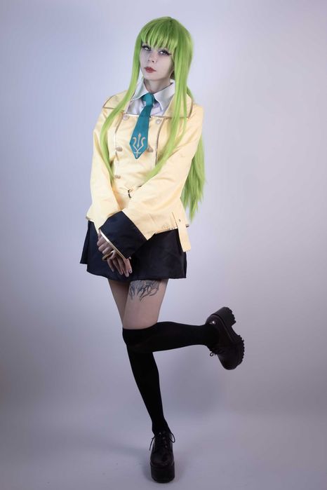 Code Geass C.C  косплей костюм и перука
