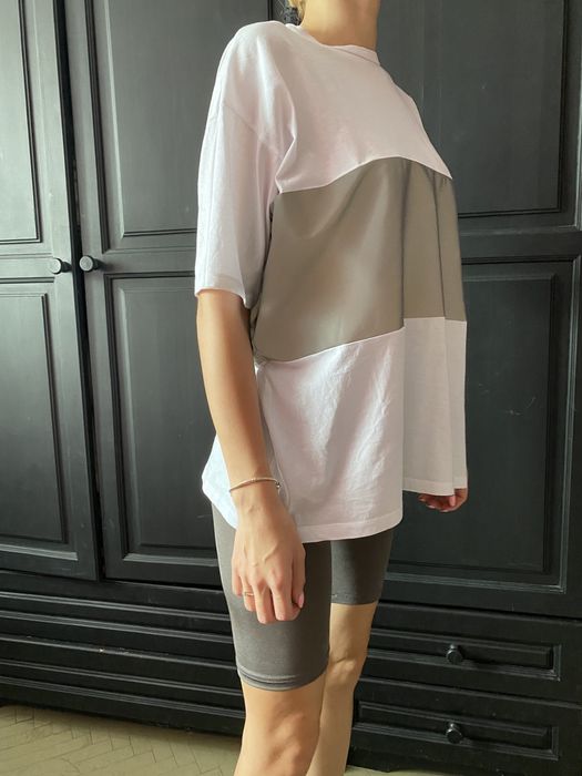 Сет от светлоотразяваща тениска и biker клин